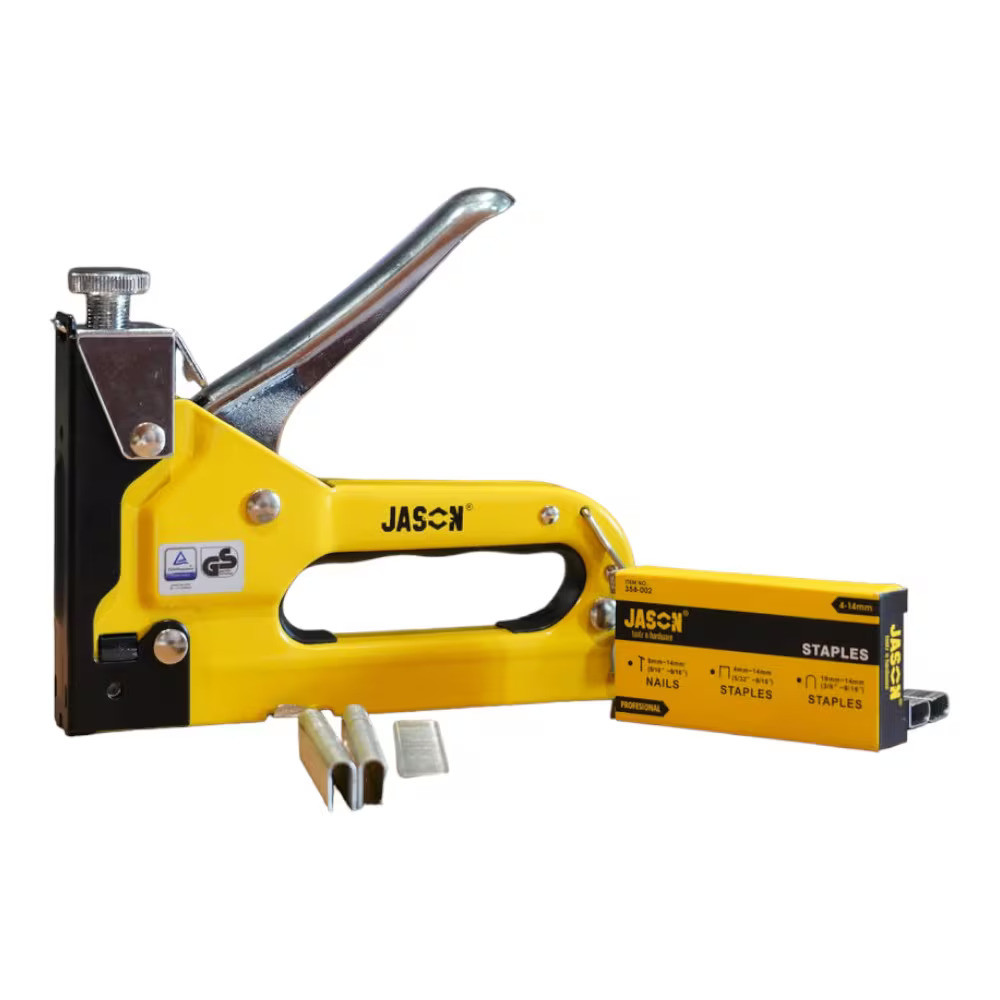 

JASON Staple Gun Stapler Tembak 6-12 mm 3In1 - Kuning ZX2902 Staples Manual