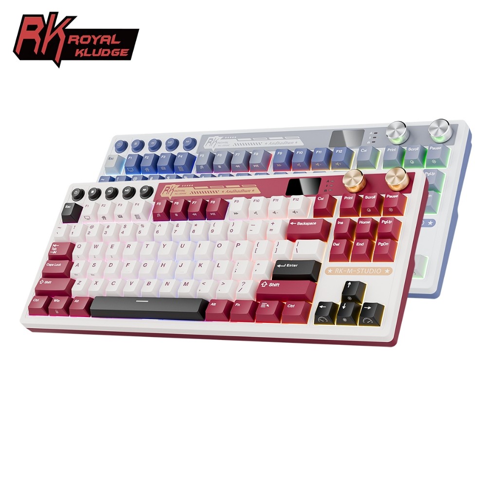 NEW Royal Kludge RK M87 Famicom 87 Key Gaming Keyboard