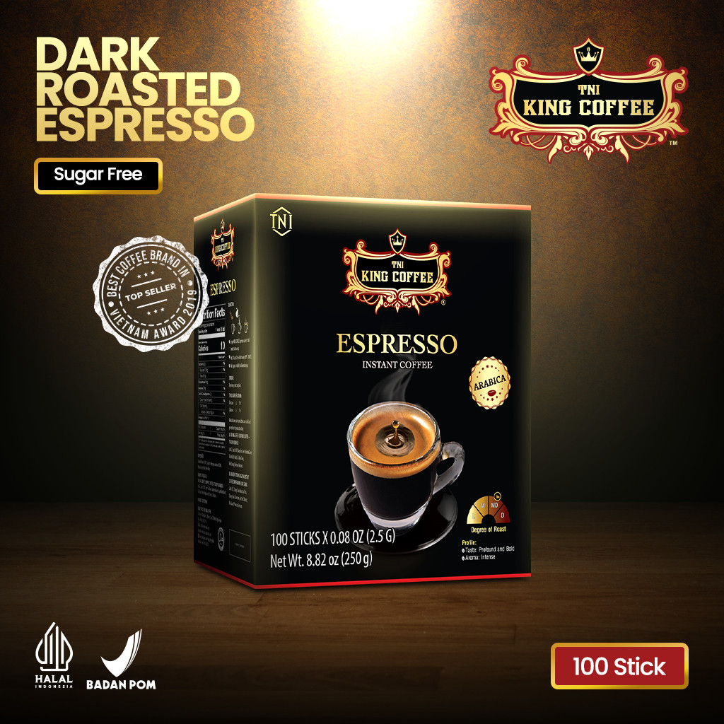 

KOPI INSTAN IMPORT VIETNAM TRUNG NGUYEN KING COFFEE ESPRESSO ISI 100 STIK