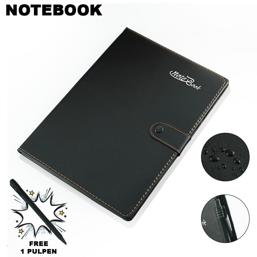 

Notebook Buku Catatan Kulit + Bulpen Elegan 80 Sheets Dengan Penutup Kancing Perlengkapan Kantor PA-0208 buku tulis boxy book note buku notebook