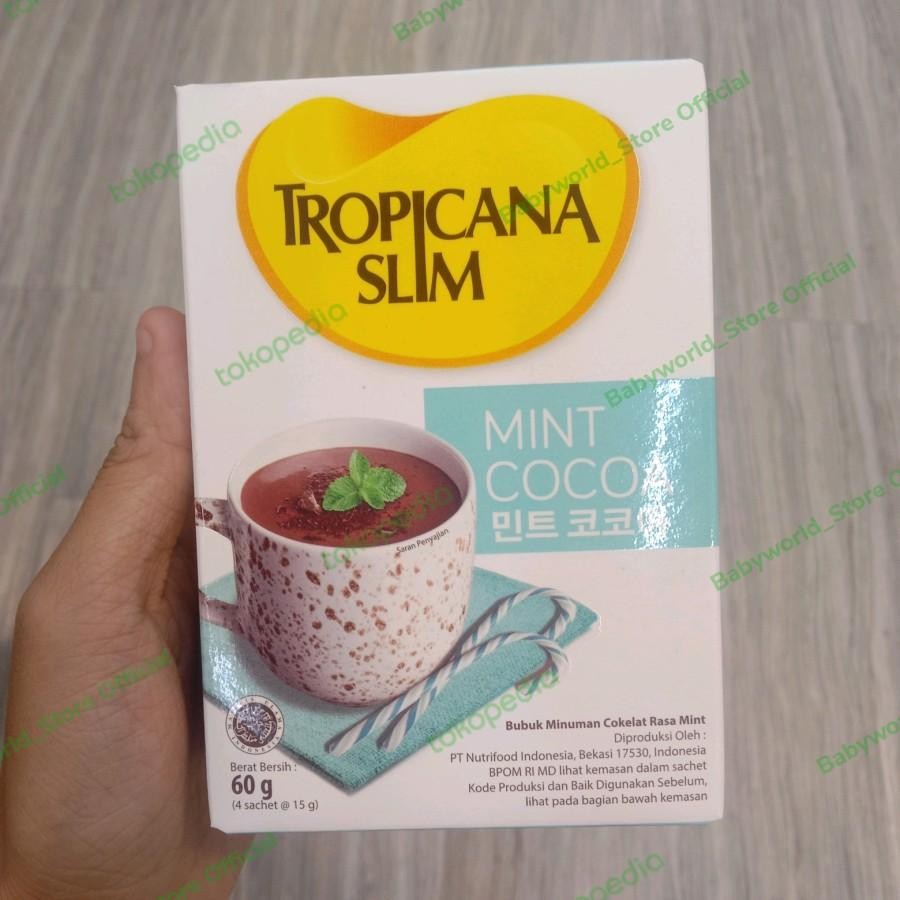 

Tropicana Slim Mint Cocoa Minuman Coklat Rasa Mint ( 4 Sachets )