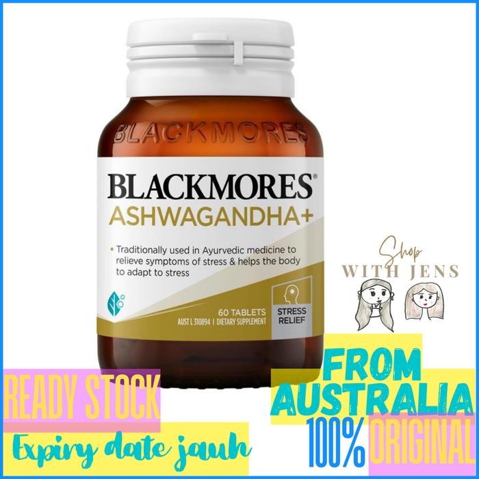 Blackmores Ashwagandha+ Stress Support Vitamin B - 60 Tablets