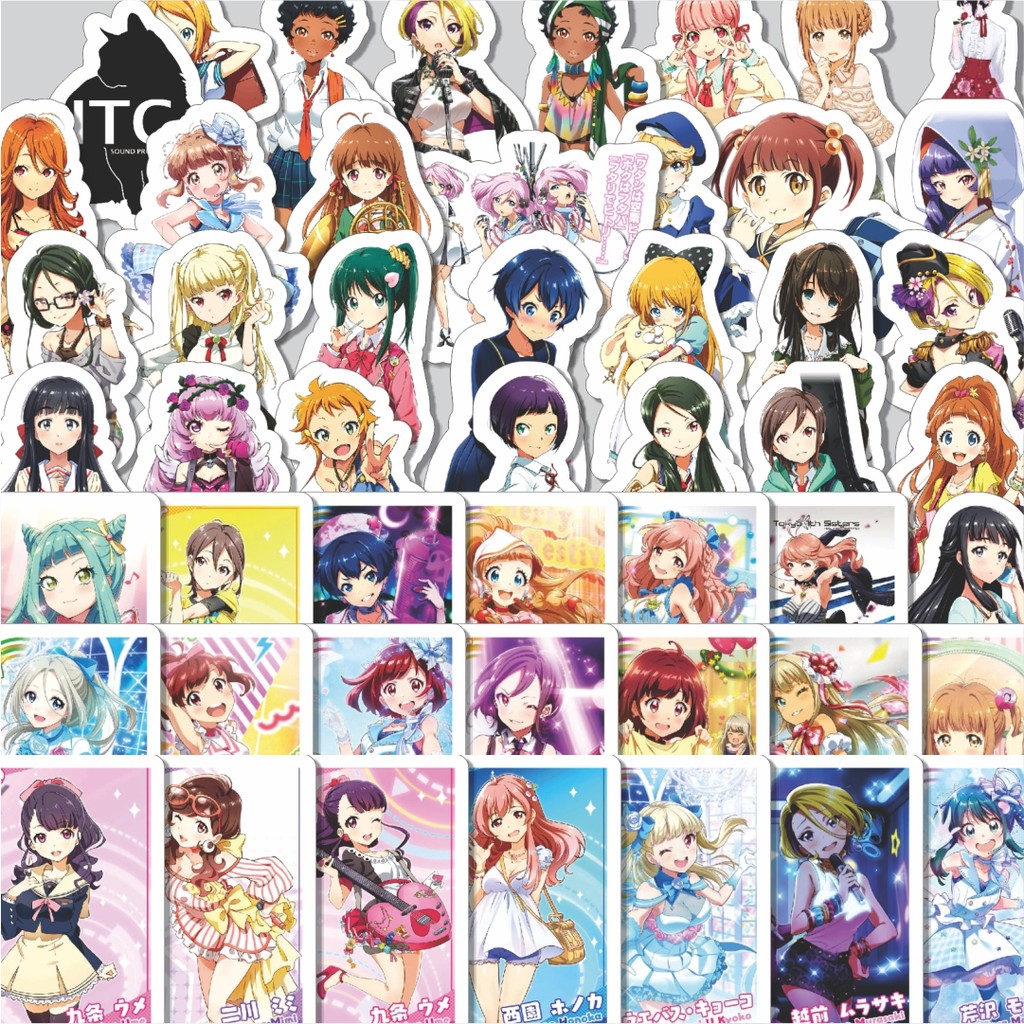 

Stiker Cutting Pack Stiker Game Series Tokyo 7th Sisters Karakter Mix Isi 100Pcs Series Aesthetic Lucu Keren Untuk Koper Bahan Vynil