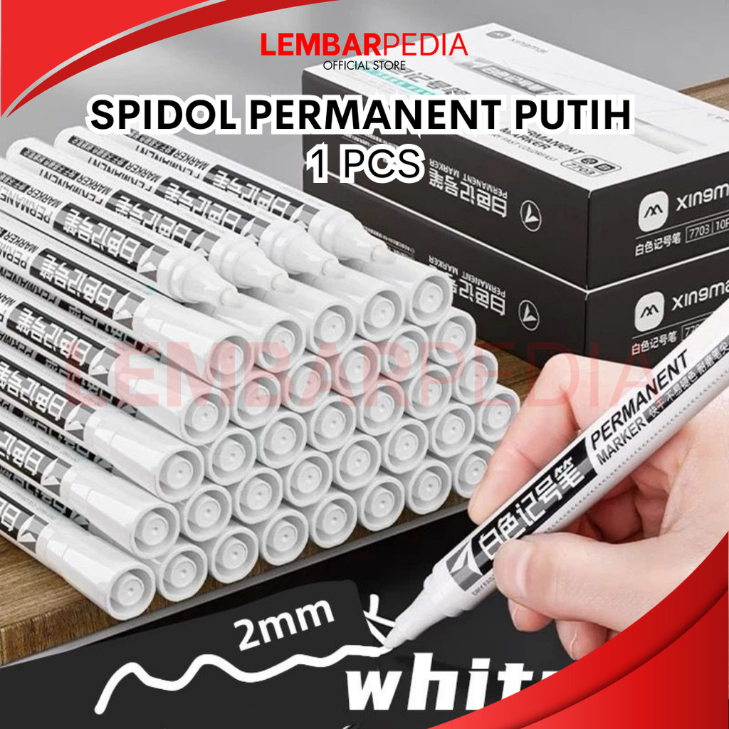 

SPIDOL PERMANENT TINTA WARNA PUTIH PER PCS