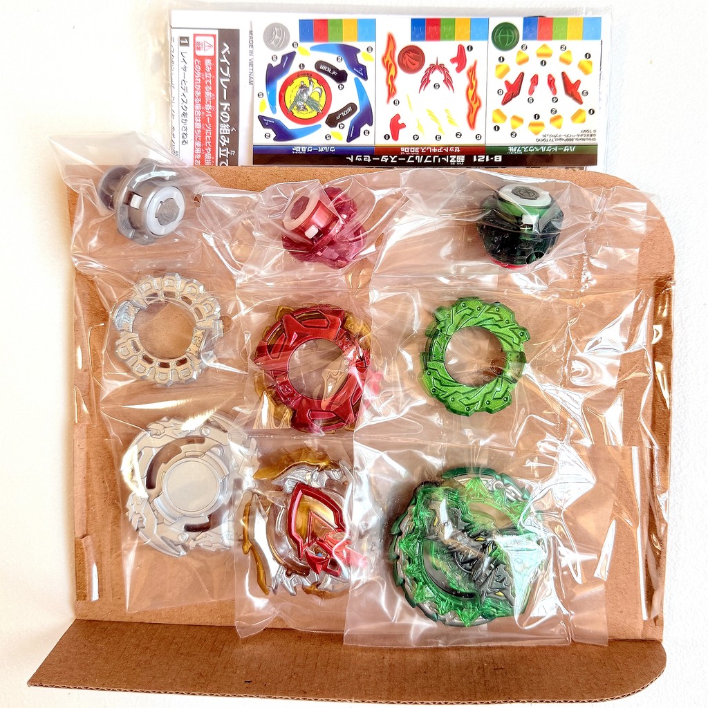 TOUPIE BEYS B-121 BURST Cho-Z Triple Booster New Brand in original packaging set