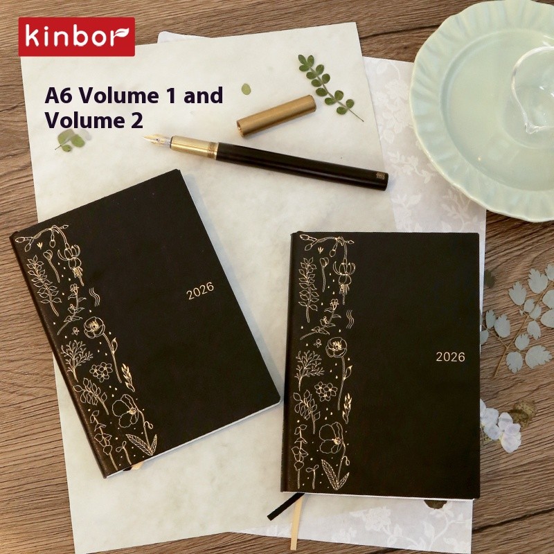 

Kinbor 2026 A5/A6 Annual Planning Notebook,To-do List Plan Management Efficiency Manual,Schedule Arrange Notebook With Calendar