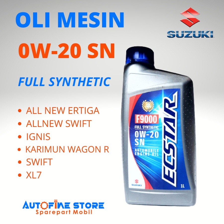 Oli SGO Ecstar 0W/20SN Orisinil Suzuki Liter Baru