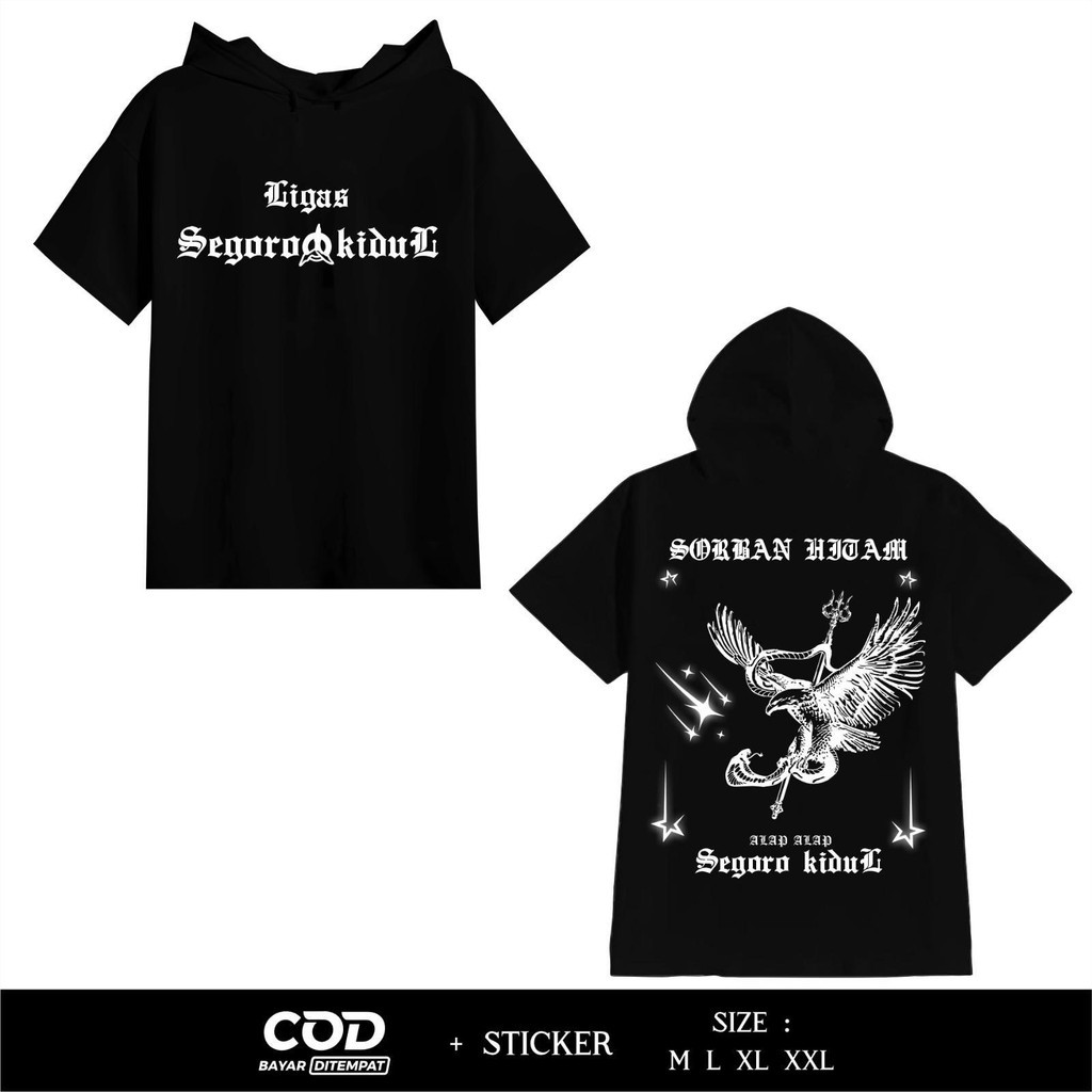 Ts-HOODIE PAGAR NUSA MENYALA SORBAN HITAM ALAP ALAP SEGORO KIDUL - TS HOODIE DISTRO PAGAR NUSA - TS 