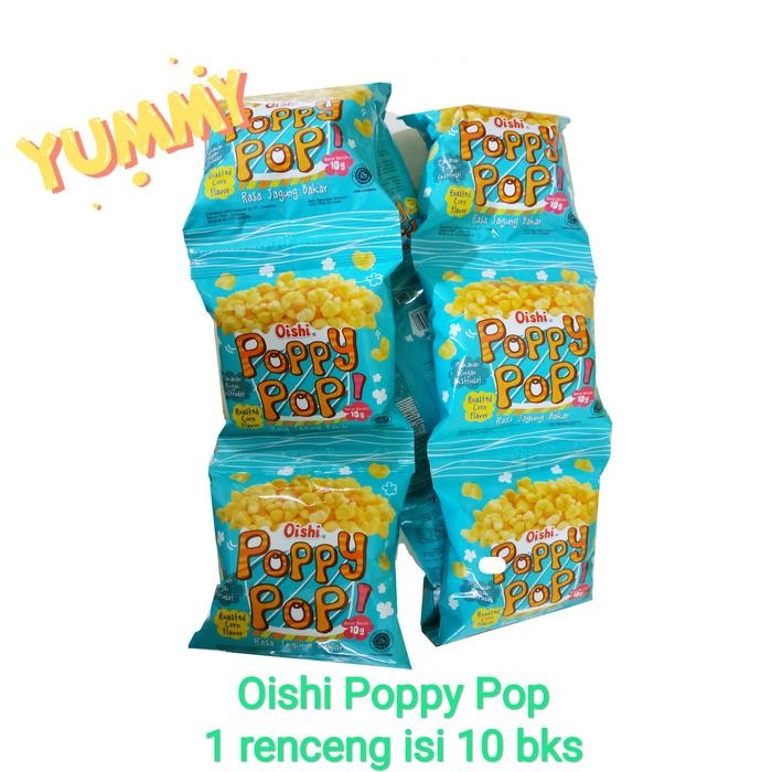 

oishi poppy pop rasa jagung bakar eceran 1500 | renceng isi 10 bks
