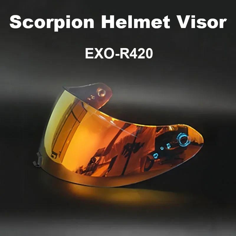 Capacete SCORPION EXO-R420 Helmet Visor Shield Lens Motorcycle Accessories Full Face Helmet Anti-UV 