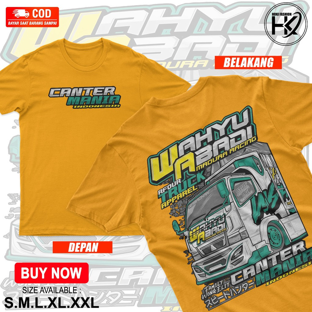 Kaos Truck Wahyu Abadi madura Racing Terbaru - Kaos Truck Oleng - Kaos Truk Oleng - Kaos Numpak Cent