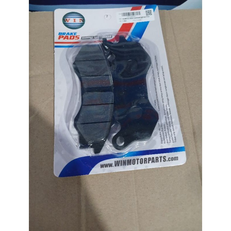 kampas rem  depan pcx 150/dispad pcx 150/kampas rem depan pcx 150/win