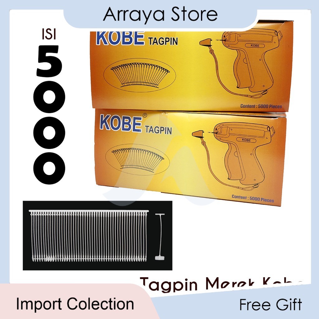 

Tag Pin Merk KOBE TagPin Arrow Top Pin isi 5000 PCS 【Arraya Shop】