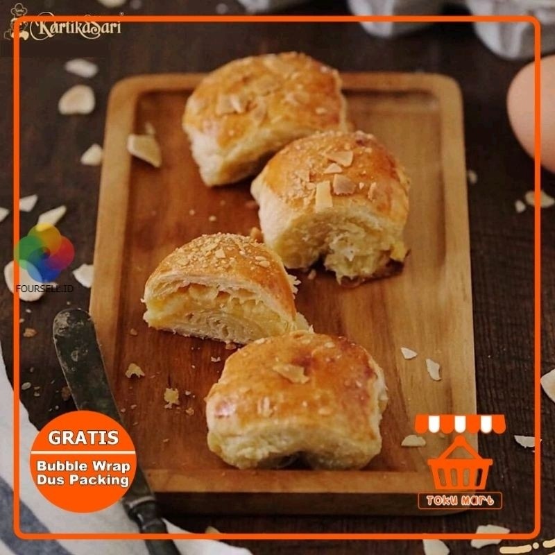 Bolen Durian Keju Kartikasari (PACKING AMAN) - Bollen Kartika Sari Bandung Kue Bandung Oleh Oleh Ban