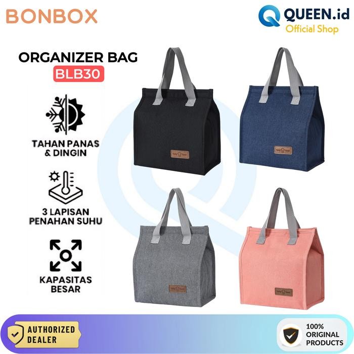 Samono SLB20 Tas bekal makanan Lunch Box Bag Organizer Bags Pouch - Hitam