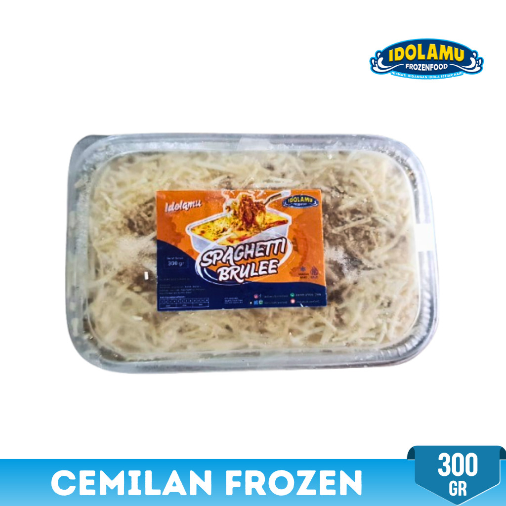 

IDOLAMU SPAGHETTI BRULLE CEMILAN FROZEN KEMASAN 300 GR