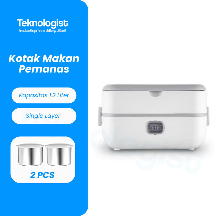 Kotak Makan Pemanas Elektrik Penghangat Makanan 1 Layer