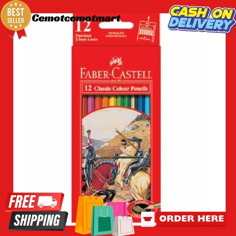 

[Cmt] Pensil Warna Faber-Castell Classic Panjang 12 Warna