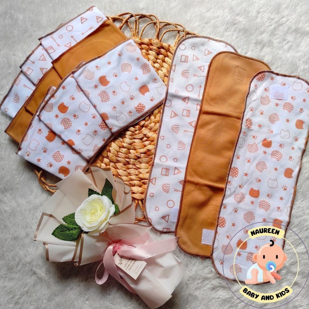 Gurita Perekat Instant 12 Pcs Haibunda Seri Coklat Susu Bayi Baru Lahir Newborn Laki