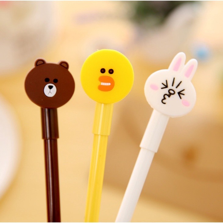 

COD Pena Karakter Gel Kelinci Bebek Beruang Pulpen Karakter Alat Tulis Sekolah ATK Pulpen Lancip Murah