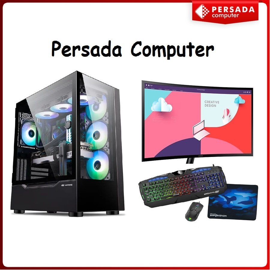 FullSet PC Gaming Intel Core i7 3770 Siap Game & Rendering