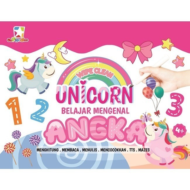 * Opredo Wipe Clean Unicorn