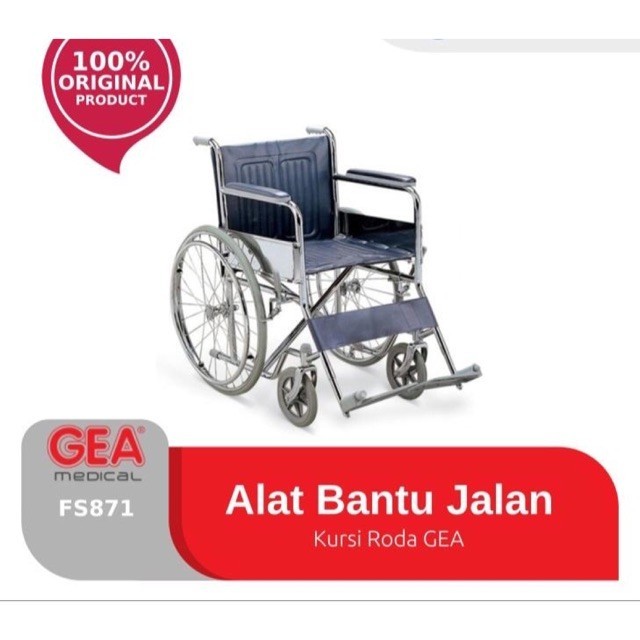 GEA Wheel Chair FS 871-46 (SOLID) Crome S/S