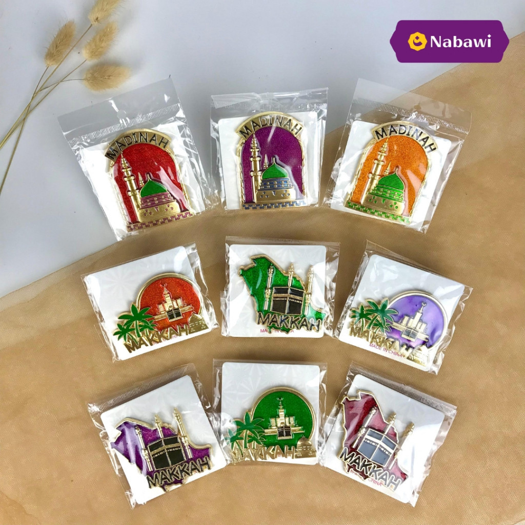 Magnet Kulkas Premium Khas Makkah Madinah Tempelan Kulkas Hiasan Kulkas Souvenir Oleh Oleh Haji dan 