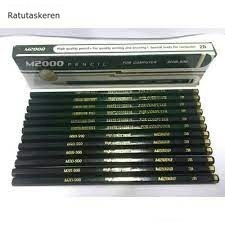 

12PCS MAMMIRI PENSIL M2000 2E4-103 HIJAU 2 B HARGA1 LUSIN KEREN