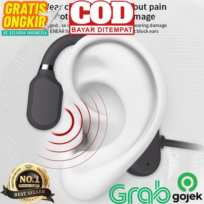 Headphone konduksi tulang yang aman dan nyaman DM