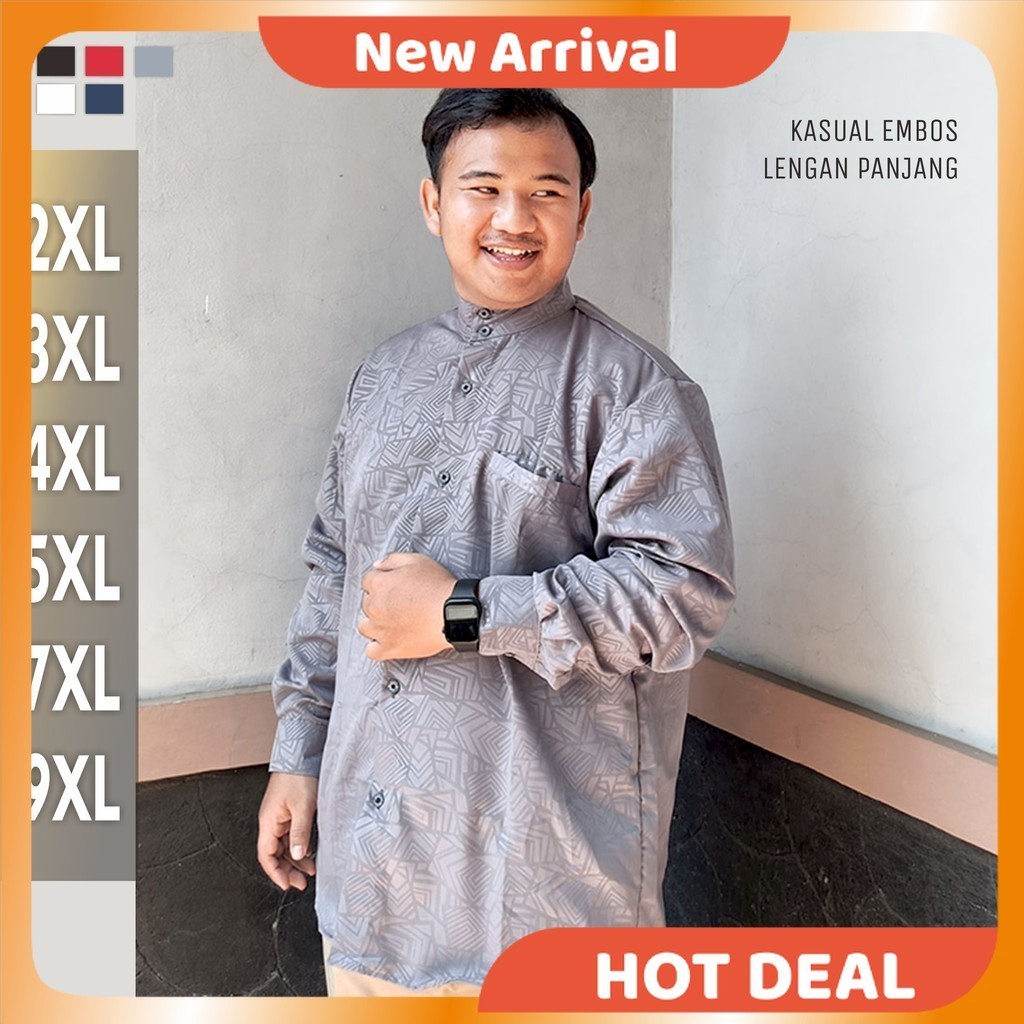 Kemeja Koko Lengan Panjang Best Seller Terbaru Keren Arabian OOTD Berkualitas Murah Awet Termurah Re