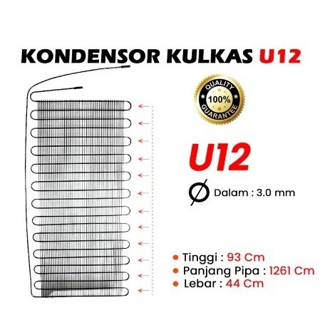KONDENSOR CONDENSOR KULKAS 12U UNIVERSAL