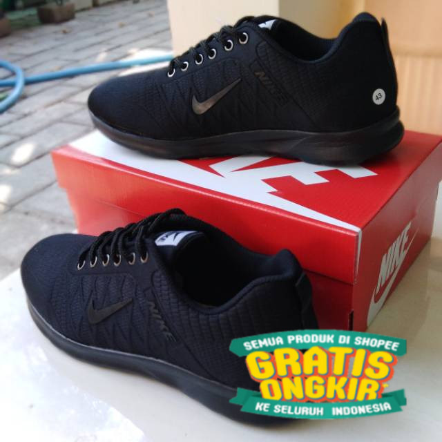 SEPATU SEKOLAH HITAM POLOS PRIA WANITA / SEPATU CASUAL SNEAKERS PRIA WANITA / SNEAKERS HITAM / SEPAT