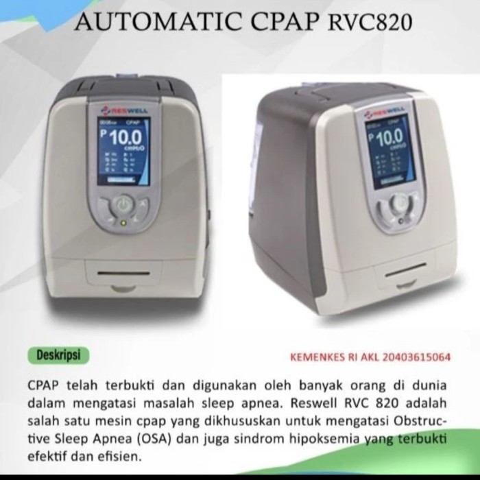 sleep apnea cpap rvc820