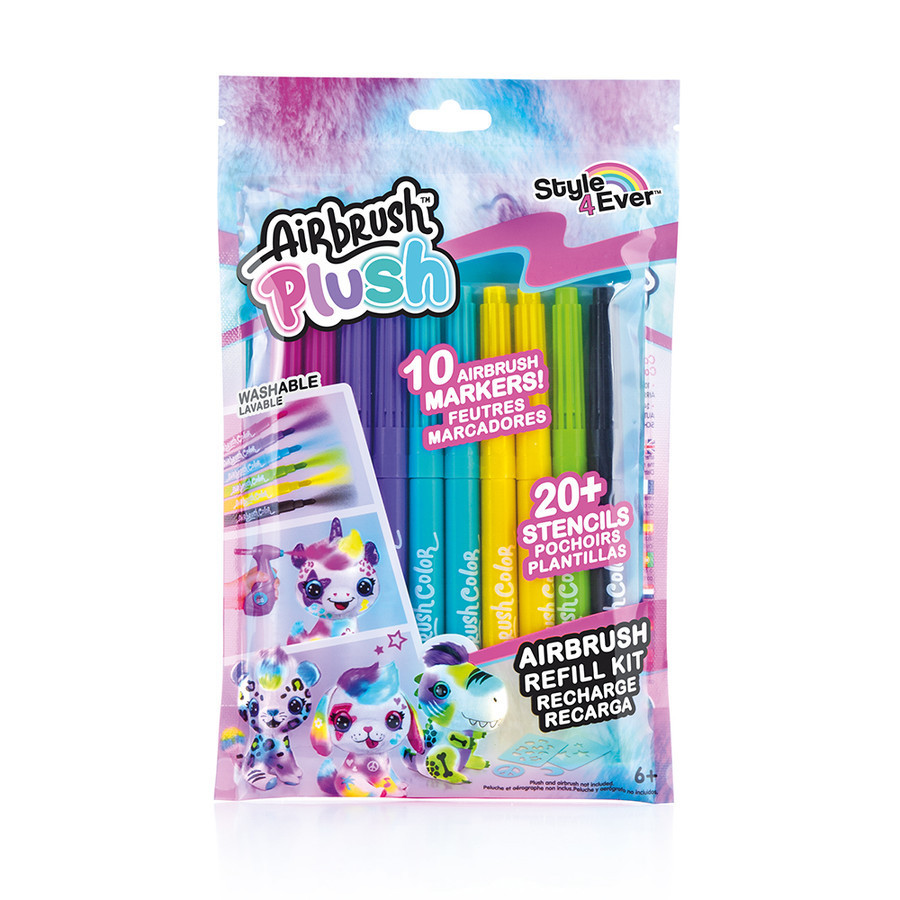 

Canal Toys Airbrush refill kit 10 pens & 2 stencils - Airbrush Isi Ulang