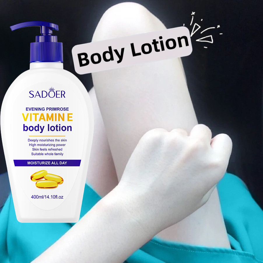 Vitamin E  Body Lotion 400ml Pemutih Badan Permanen Vaseline Hand Body Pemutih Moisturizing & Whiten