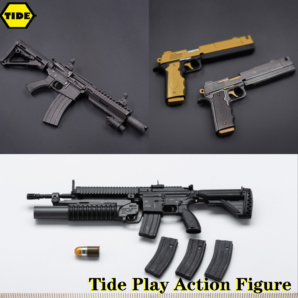 1/6 GENERAL GA-001 H&K416D M203 GA-005 DIPLOMAT GA-006 Modified M1911 Pistol Rifle Weapon Gun Model 