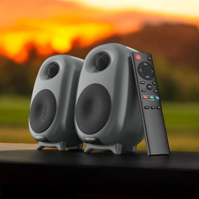 Original Speaker Bookshelf Active Bestisan SR08 4 Inch Cocok Untuk Home Theatre Gamer Hifi PC Laptop