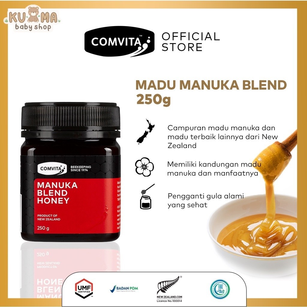 

Comvita Manuka Honey Blend 250g Madu Asli 100% Murni Alami Original New Zealand 250 g