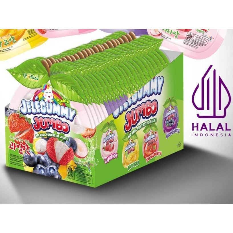 

RB [BOX ISI 24] Kiokio Jelegummy Jumbo Strawberry 35gr