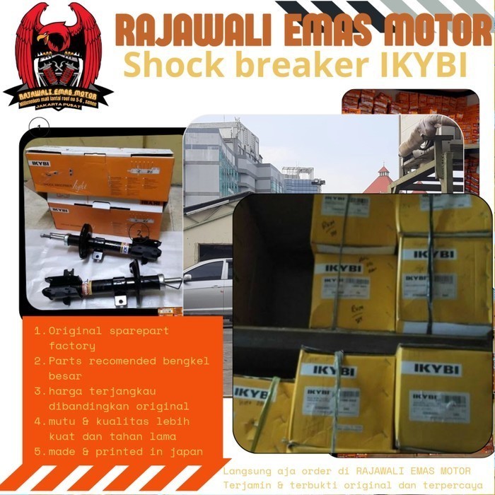 PAKET Shockbreaker MERK IKYBI SX4 SCROSS S-CROSS DEPAN BELAKANG ASLI