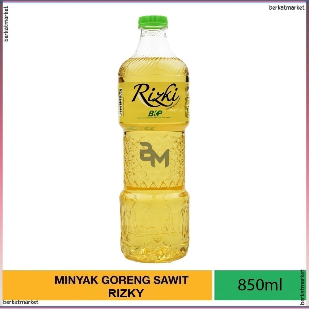

Minyak Goreng Rizki 850ml Botol - Murah Ekonomis Minyak Sawit Jernih BKP