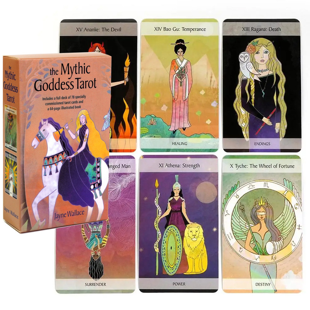 

2023 Newest The Mythic Goddess Oracle 78pcs Card Mysterious Board Game Tarot Card Funny Delicate Party Supplies for family party