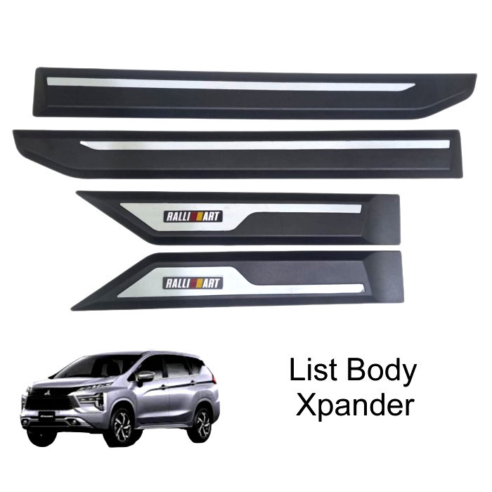 List Body Xpander Ralliart Moulding Samping Original Import