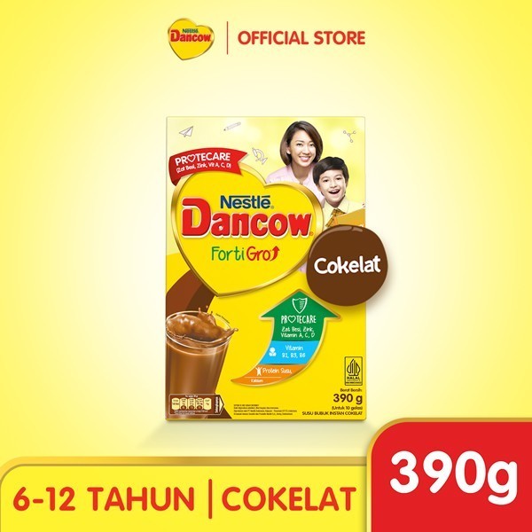 

TERJUAL Nestle DANCOW FortiGro Susu Bubuk Susu Anak Coklat 390g