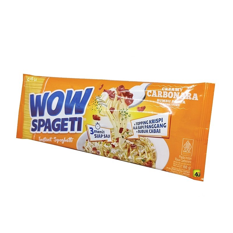 

WOW Spageti Instan 1 bks Spaghetti Creamy Carbonara