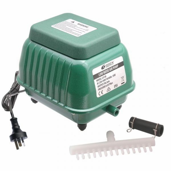 RESUN LP 100 POMPA UDARA / AERATOR / AIR PUMP AQUARIUM KOLAM LP100 - Resun LP 60