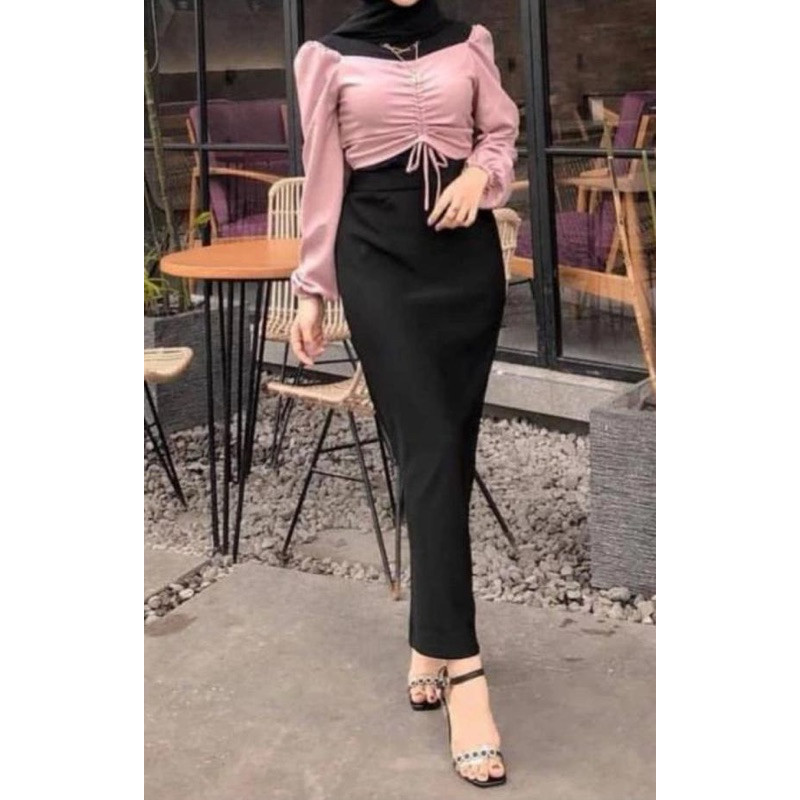 Rok Kantor Rok Span Wanita Demost