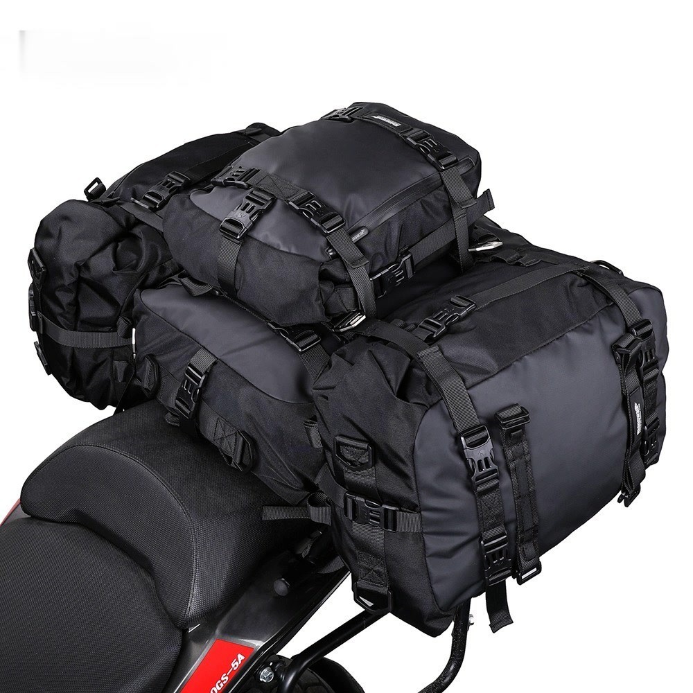 Rhinowalk Motorcycle Motocross Rear Seat Bag 10L/20L/30L Waterproof Tail Saddle Bag Luggage Storage 