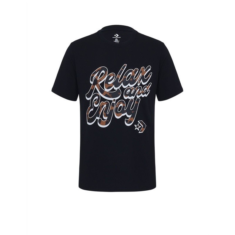 [trendy] Converse Women's Tortoise Infill Graphic Short Sleeve Tee - Converse Black T-Shirtunisex co